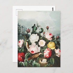 John Thornton Roses from The Temple of Flora Postcard