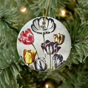 John Thornton Tulips from The Temple of Flora Ceramic Tree Decoration