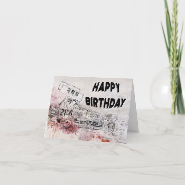 John Toulson Birthday Card (Front)