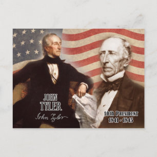 John Tyler - 10th President of the U.S. Postcard
