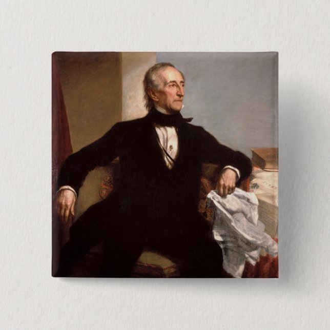 John Tyler 15 Cm Square Badge (Front)