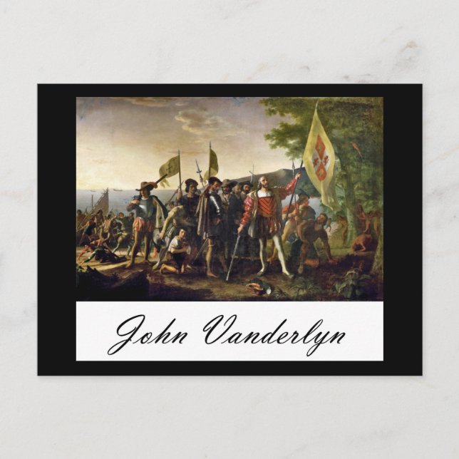 John Vanderlyn Landing Of Columbus Postcard (Front)