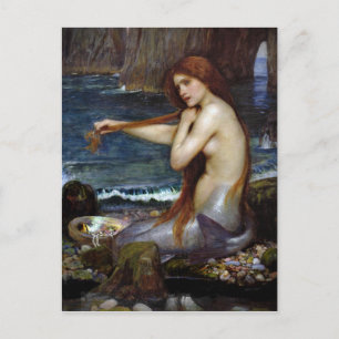 John Waterhouse Mermaid Postcard