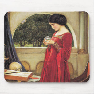 John Waterhouse - The Crystal Ball (detail) Mouse Mat