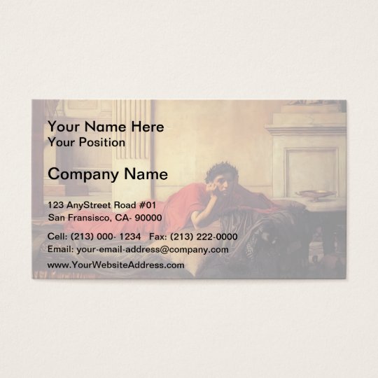 John Waterhouse- The Remorse of Nero Business Card