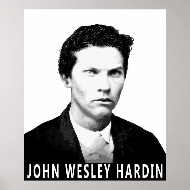 JOHN WESLEY HARDIN OUTLAW of OLD WEST Poster (Front)