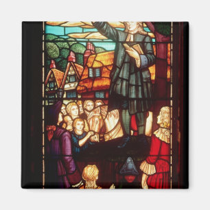 John Wesley Preaching the Gospels in England Magnet