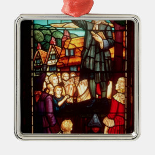 John Wesley  Preaching the Gospels in England Metal Tree Decoration