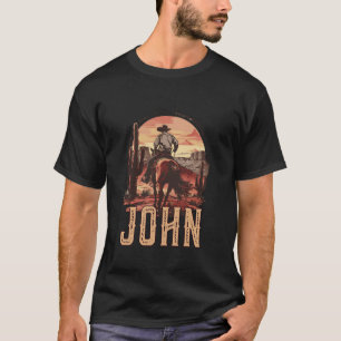 John Western Country Cowboy Kids Toddler Boys T-Shirt