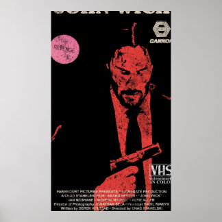 John Wick VHS  Poster