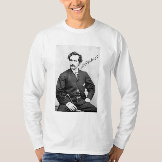 JOHN WILKES BOOTH AND SIGNATURE TEE (Front)