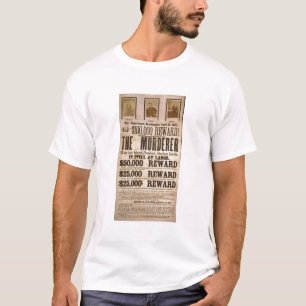 John Wilkes Booth wanted poster T-Shirt