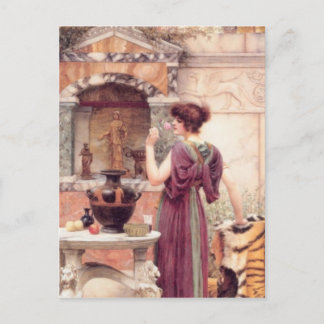 John William Godward - At the Garden Postcard