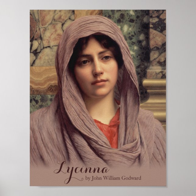 John William Godward Lycinna CC0201 Beautiful Art Poster (Front)