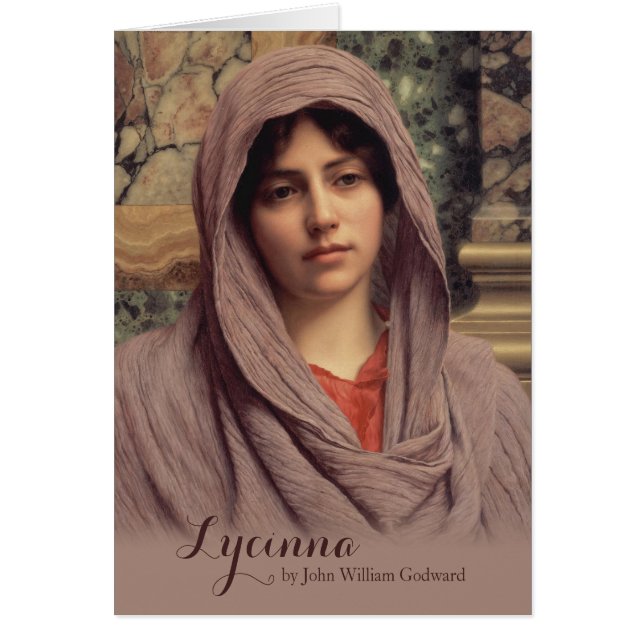 John William Godward Lycinna CC0885 Fine art card (Front)