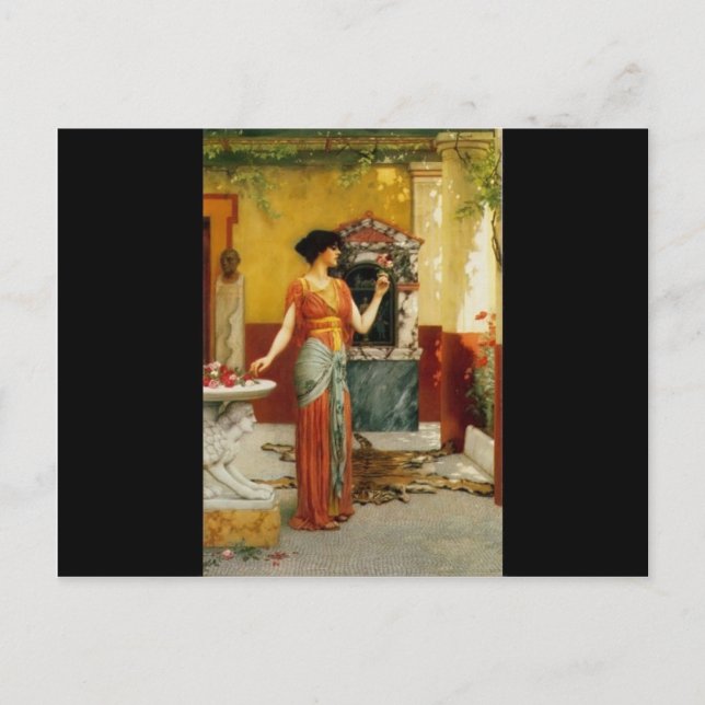 John William Godward- The Bouquet Postcard (Front)