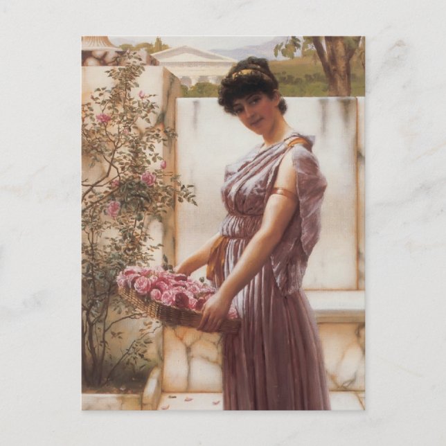 John William Godward- The Flowers of Venus Postcard (Front)