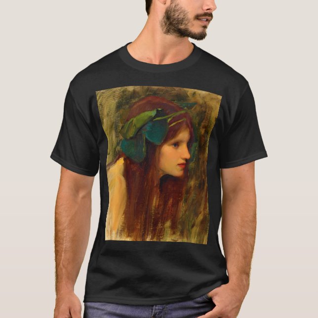 John William Waterhouse Female Head Study For 'A T-Shirt (Front)
