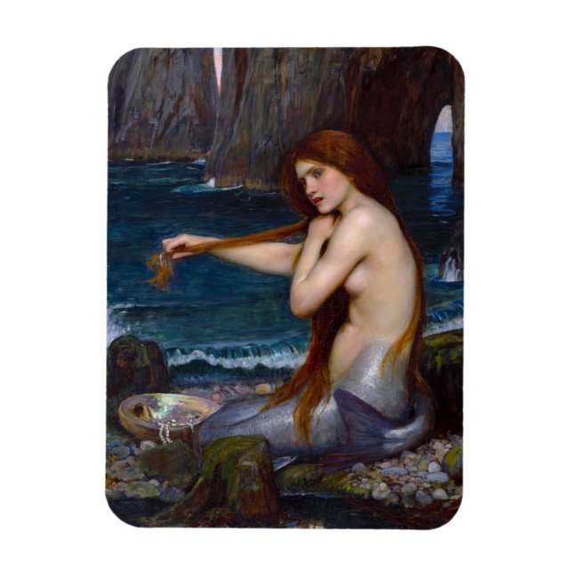 John William Waterhouse Mermaid Art Photo Magnet (Vertical)