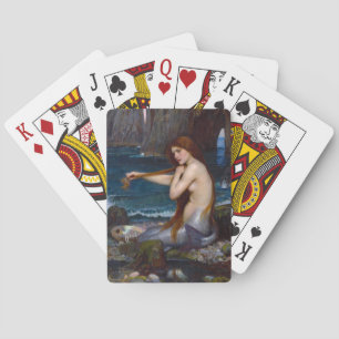John William Waterhouse Mermaid Art Playing Cards