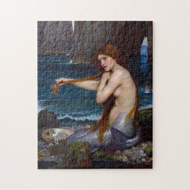 John William Waterhouse Mermaid Art Puzzle (Vertical)