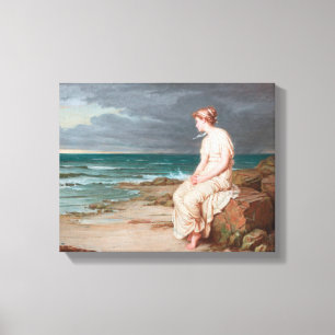 John William Waterhouse Miranda Art Wrapped Canvas