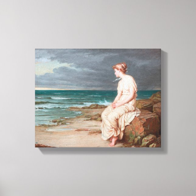 John William Waterhouse Miranda Art Wrapped Canvas (Front)