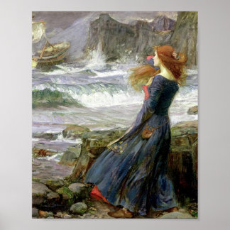 John William Waterhouse Miranda The Tempest Poster