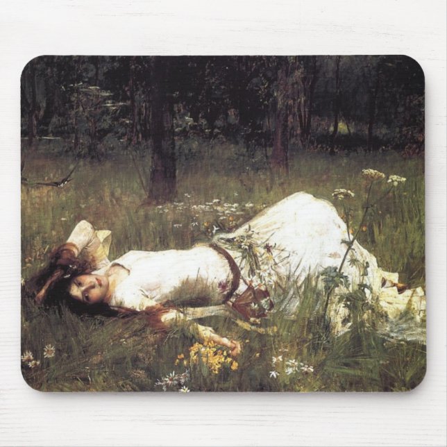 John William Waterhouse - Ophelia 1889 Mouse Mat (Front)