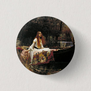 John William Waterhouse The Lady Of Shalott 3 Cm Round Badge