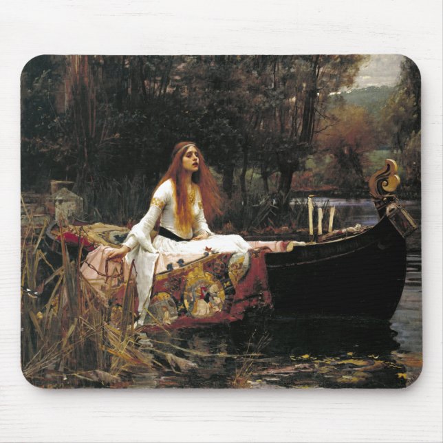 John William Waterhouse The Lady Of Shalott Mouse Mat (Front)