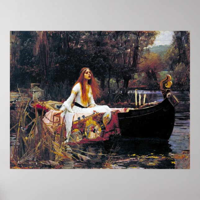 John William Waterhouse The Lady Of Shalott Poster (Front)
