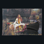 John William Waterhouse The Lady Of Shalott Tea Towel<br><div class="desc">John William Waterhouse The Lady Of Shalott Fine Art Painting The Lady of Shalott is an 1888 oil-on-canvas painting by the English Pre-Raphaelite painter John William Waterhouse. The work is a representation of a scene from Alfred Lord Tennyson's 1832 poem of the same name, in which the poet describes the...</div>