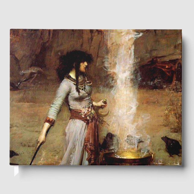 John William Waterhouse The Magic Circle Guest Book (Front)