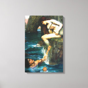 John William Waterhouse The Siren Canvas Print