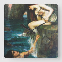 John William Waterhouse The Siren Clock