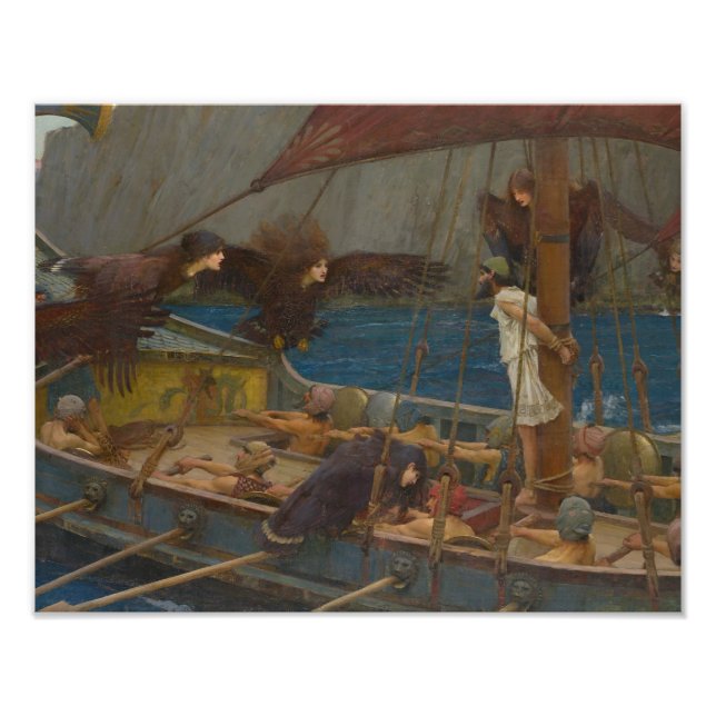 John William Waterhouse - Ulysses and the Sirens Photo Print (Front)