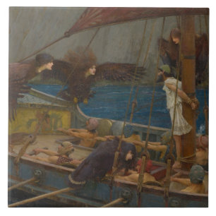 John William Waterhouse - Ulysses and the Sirens Tile