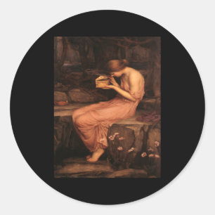 John William Waterhouse'S Psyche Opening The Golde Classic Round Sticker