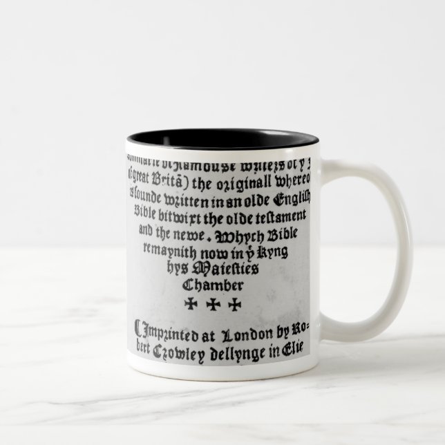 John Wycliffe Two-Tone Coffee Mug (Right)