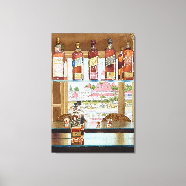 Johnnie Walker and Del Canvas Print (Front)