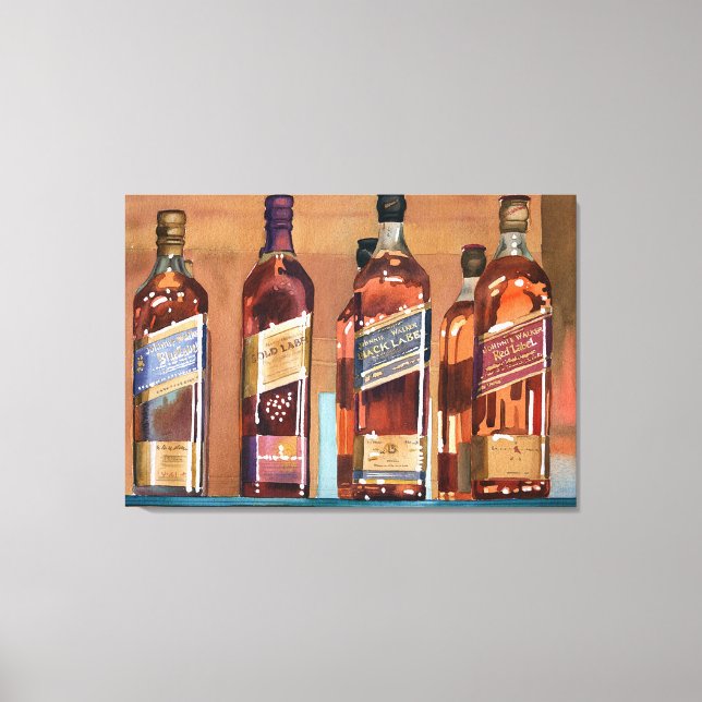 Johnnie Walker Canvas Print (Front)