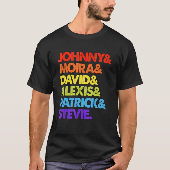 Johnny And Moira And David And Alexis T-Shirt (Front)