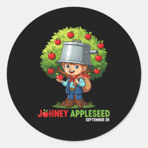 Johnny Appleseed Day September 26 _1 Classic Round Sticker