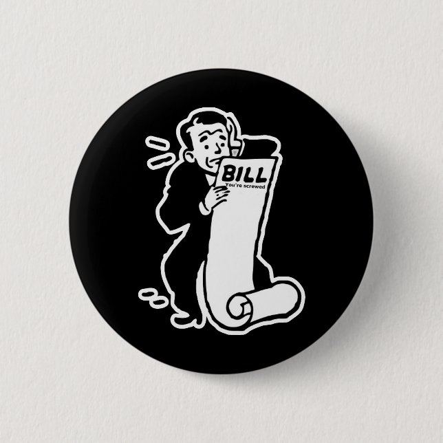 Johnny Auto Big Bill 6 Cm Round Badge (Front)