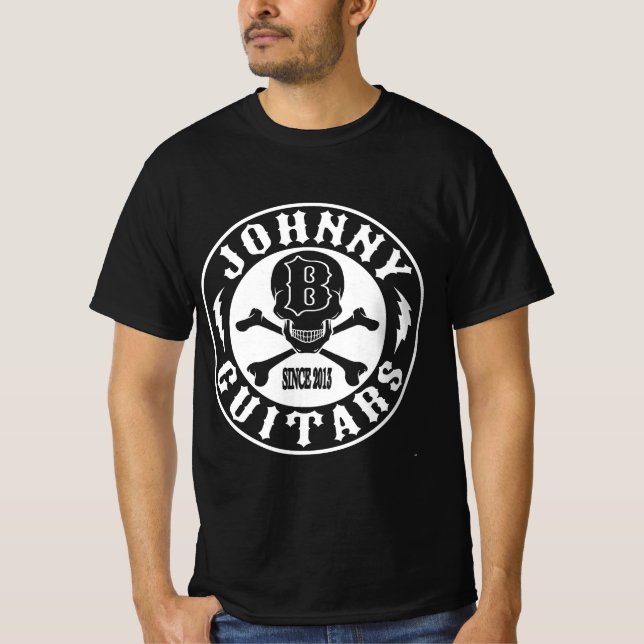 Johnny B Guitars Black T-Shirt (Front)
