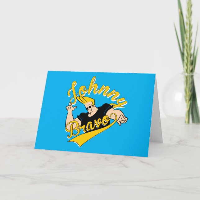 Johnny Bravo Athletic Graphic Card (Front)