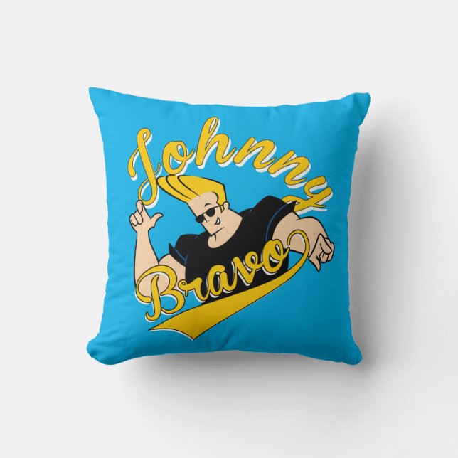 Johnny Bravo Athletic Graphic Cushion (Front)