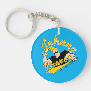 Johnny Bravo Athletic Graphic Key Ring