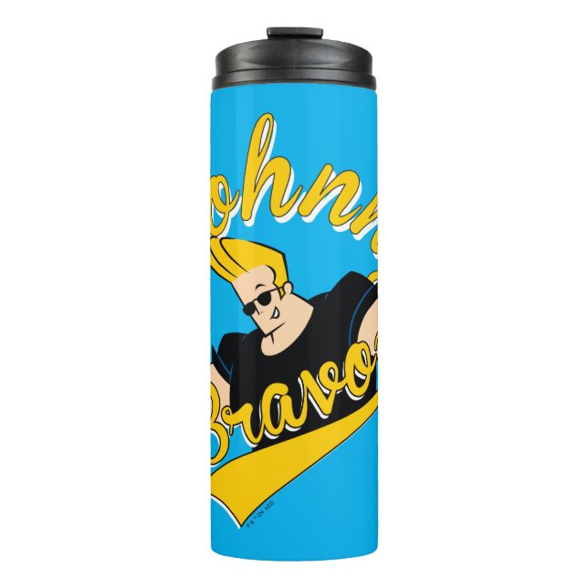 Johnny Bravo Athletic Graphic Thermal Tumbler (Front)